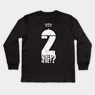 UMBRELLA ACADEMY 2: WHEN ARE THEY? (GRUNGE STYLE) Kids Long Sleeve T-Shirt